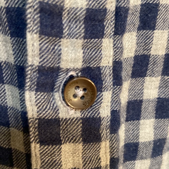 🔥EC🔥Johnston & Murphy 100% Cotton Check Flannel Button Down Shirt. - Picture 4 of 8